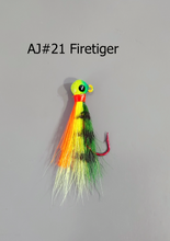 Load image into Gallery viewer, AJ_21--Bucktail-Jig-Fire-Tiger