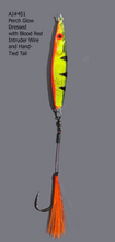 Load image into Gallery viewer, AJ_451-Swimstik-Jigging-Lure-1.25oz-Perch-Glow-with-Dressed-Tail