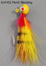 Load image into Gallery viewer, AJ_452-JigBucktail-Perch-Bleeding