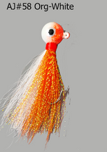 Load image into Gallery viewer, AJ_58-JigBucktail-Orange-White
