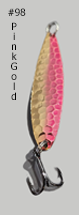 Load image into Gallery viewer, Moosalamoo-Top-Gun-98-Pink-Gold-Trolling-Spoon