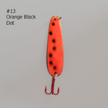 Load image into Gallery viewer, MoosalamooSpoon-61Heavy-Orange-Black-Dots