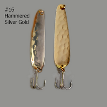 Load image into Gallery viewer, Moosalamoo 44LT16-Light-Trolling-Spoon-Hammered-Silver-Gold
