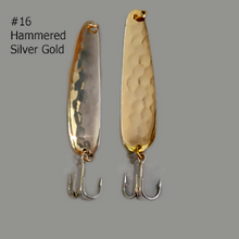 Load image into Gallery viewer, Moosalamoo 44LT16-Light-Trolling-Spoon-Hammered-Silver-Gold