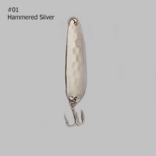 Load image into Gallery viewer, AJ61LT01-Moosalomoo-Hammered-Silver-Trolling-Spoon