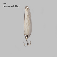 Load image into Gallery viewer, AJ61LT01-Moosalomoo-Hammered-Silver-Trolling-Spoon
