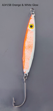 Load image into Gallery viewer, AJ_158-Swimstik-Jigging-Lure-1.25oz-Orange-and-White-Glow
