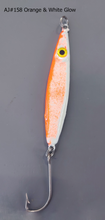 Load image into Gallery viewer, AJ_158-Swimstik-Jigging-Lure-1.25oz-Orange-and-White-Glow