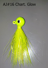 Load image into Gallery viewer, AJ_16-JigBucktail-1.05oz-Chartreuse-Glow