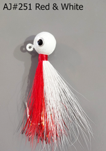 Load image into Gallery viewer, AJ_251-JigBucktail-Red-and-White