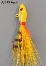 Load image into Gallery viewer, AJ_45-JigBucktail-1.05oz-FishHead-Perch
