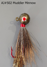 Load image into Gallery viewer, AJ_502-JigBucktail-Muddler-Minnow
