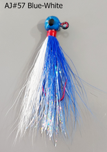 Load image into Gallery viewer, AJ_57-JigBucktail-Blue_White