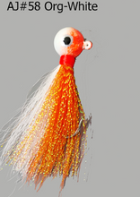 Load image into Gallery viewer, AJ_58-JigBucktail-1.05oz-Orange-White
