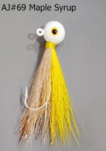 Load image into Gallery viewer, AJ_69-JigBucktail-1.05-oz-Maple-Syrup