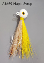 Load image into Gallery viewer, AJ#69-JigBucktail-Maple-Syrup
