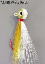 Load image into Gallery viewer, AJ_88-JigBucktail-1.05oz-White-Perch
