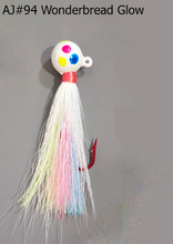 Load image into Gallery viewer, AJ_94-JibBucktail-1.05oz-Wonderbread-Glow