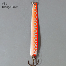 Load image into Gallery viewer, BB Gun 51 Orange Glow Trolling Spoon