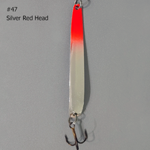 Load image into Gallery viewer, Moosalamoo Mini BB Gun #47 Silver Red Head Trolling Spoon