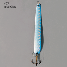 Load image into Gallery viewer, Moosalamoo Mini BB Gun #53 Blue Glow Trolling Spoon
