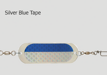Load image into Gallery viewer, Moosalamoo SD00005-TrollingDodger-Silver-Blue-Tape