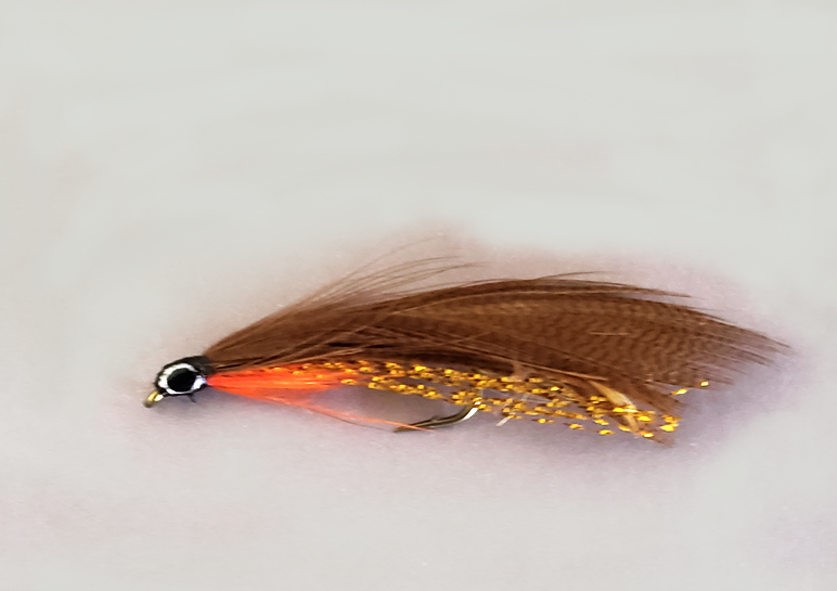 demon fishing lure Single Hook Golden Demon Streamer Fly – A.J.'s Custom Products