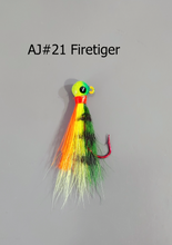Load image into Gallery viewer, AJ_21--Bucktail-Jig-Fire-Tiger
