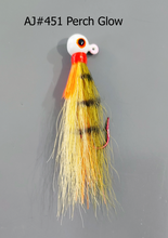 Load image into Gallery viewer, AJ_451--Bucktail-Jig-Perch-Glow
