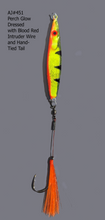 Load image into Gallery viewer, AJ_451-Swimstik-Jigging-Lure-1.25oz-Perch-Glow-with-Dressed-Tail
