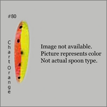Load image into Gallery viewer, Moosalamoo BB Gun #80 Chartreuse Orange Trolling Spoon
