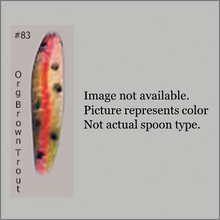 Load image into Gallery viewer, Moosalamoo BB Gun #83 Orange Brown Trout Trolling Spoon
