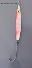Load image into Gallery viewer, AJ_200-Swimstik-Jigging-Lure-1.25oz-Red-and-White-Glow
