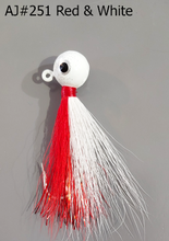 Load image into Gallery viewer, AJ_251-JigBucktail-Red-and-White
