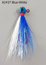 Load image into Gallery viewer, AJ_57-JigBucktail-Blue_White
