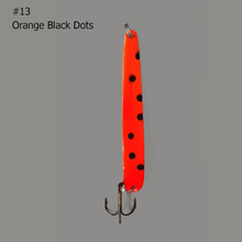 Load image into Gallery viewer, BB Gun 13 Orange Black Dots Trolling Spoon
