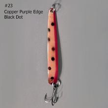 Load image into Gallery viewer, BB Gun 23 Copper Purple Edge Trolling Spoon
