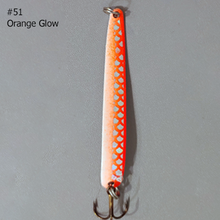 Load image into Gallery viewer, BB Gun 51 Orange Glow Trolling Spoon
