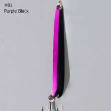 Load image into Gallery viewer, BB Gun 81 Purple Black Trolling Spoon
