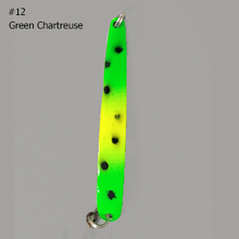 Load image into Gallery viewer, Moosalamoo Mini BB Gun #12 Green Chartreuse Trolling Spoon
