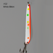 Load image into Gallery viewer, Moosalamoo Mini BB Gun #22 White Bikini Trolling Spoon
