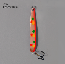 Load image into Gallery viewer, Moosalamoo Mini BB Gun #36 Copper Bikini Trolling Spoon
