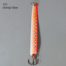 Load image into Gallery viewer, Moosalamoo Mini BB Gun #51 Orange Glow Trolling Spoon
