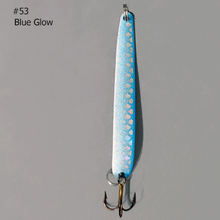 Load image into Gallery viewer, Moosalamoo Mini BB Gun #53 Blue Glow Trolling Spoon
