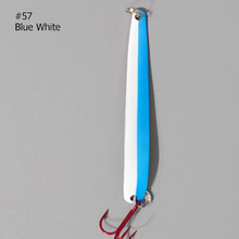 Load image into Gallery viewer, Moosalamoo Mini BB Gun #57 Blue White Trolling Spoon
