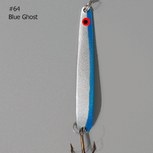 Load image into Gallery viewer, Moosalamoo Mini BB Gun #64 Blue Ghost Trolling Spoon
