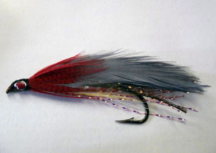 Single Red Gill Ghost Streamer Fly