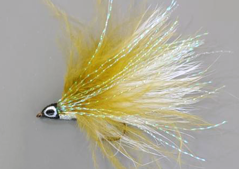 Single Hook White Perch Streamer Fly – A.J.'s Custom Products