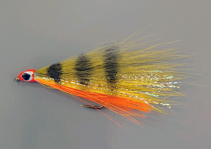 Single Yellow Perch Streamer Fly