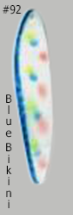 Load image into Gallery viewer, Top Gun 92 Blue Bikini Trolling Spoon
